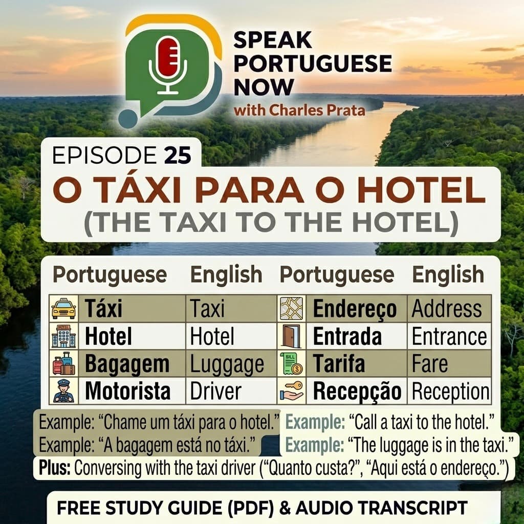 O táxi para o hotel