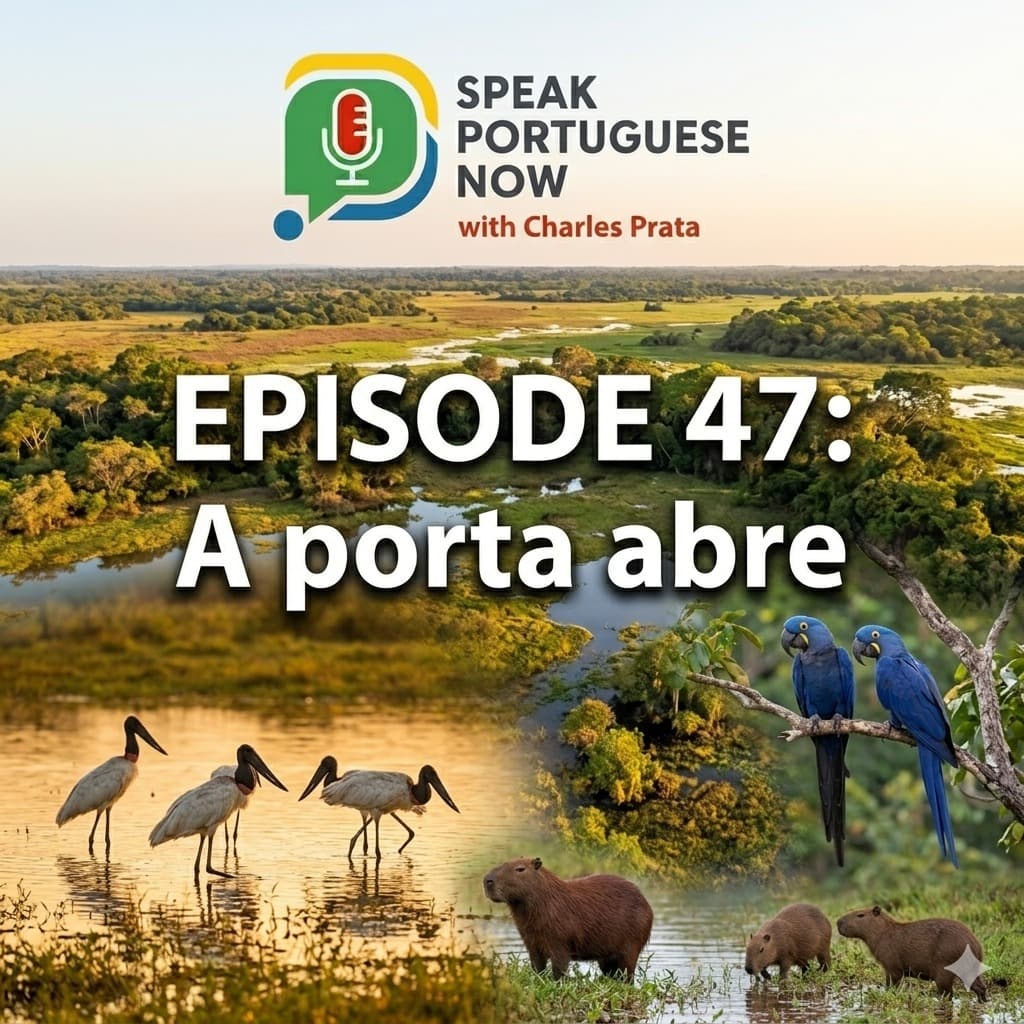 A porta abre
