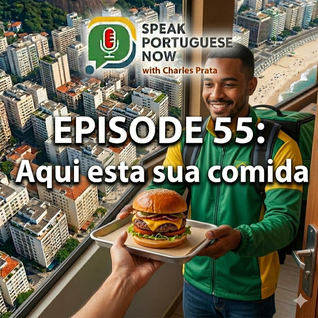 Aqui está a sua comida